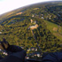 Aussicht aus dem X-Citer auf den Turmberg Durlach