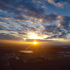 Sonnenuntergang mit Blick auf Rheinstetten